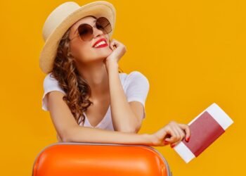 girl with a luggage