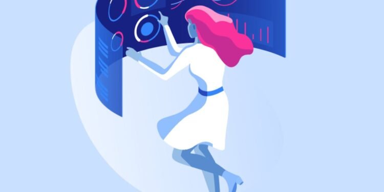 Illustrated woman