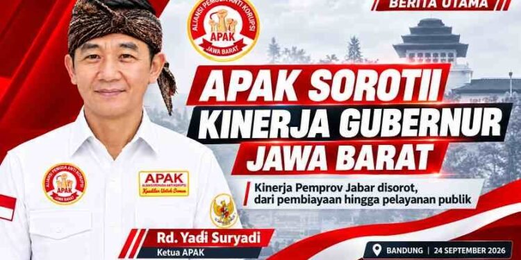 APAK Soroti Kinerja Gubernur Jawa Barat